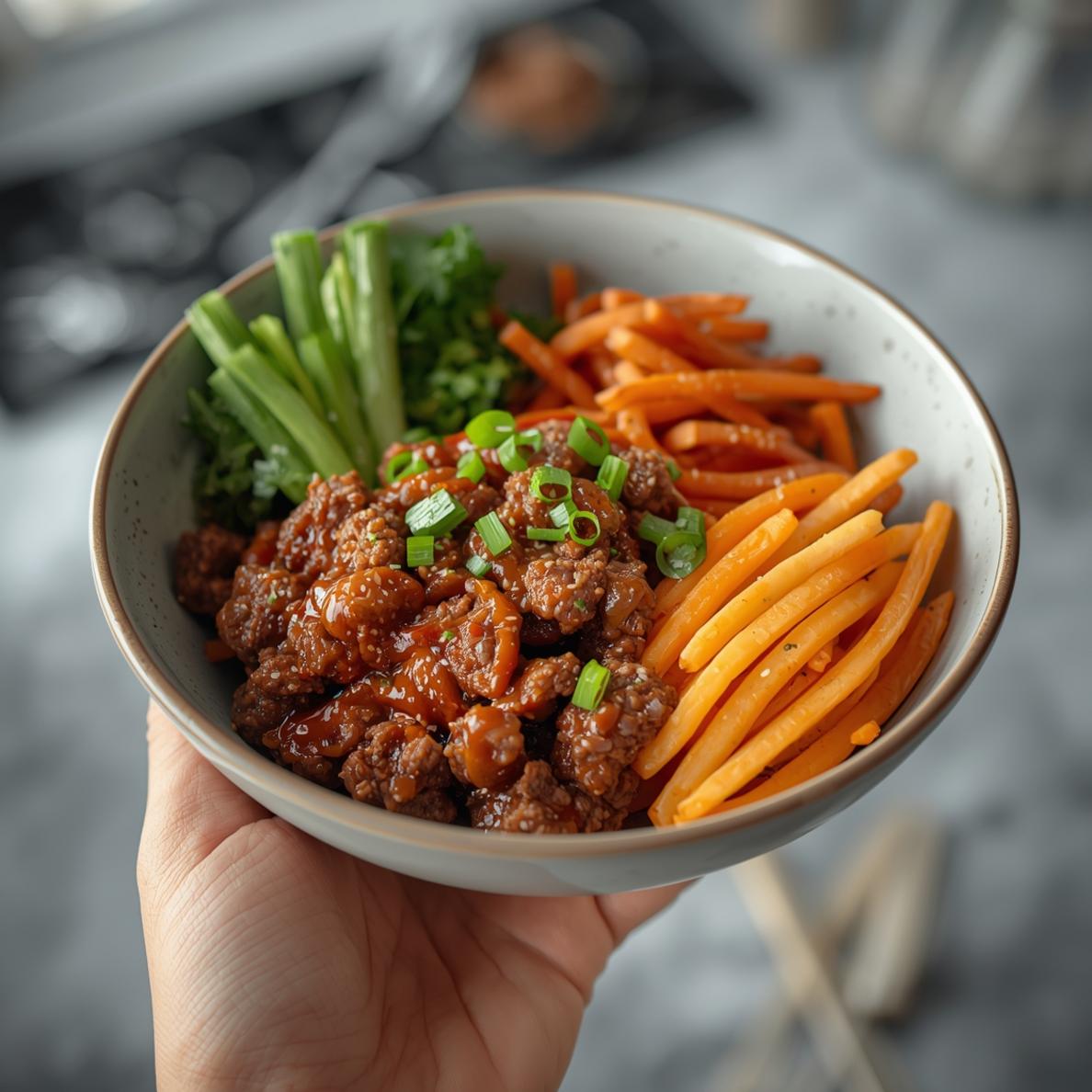 Korean Ground Beef Bowl