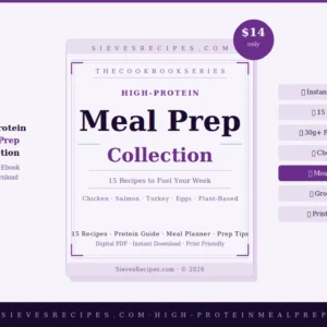 high protein meal prep ebook pdf โ 15 recipes 30g protein per meal instant download