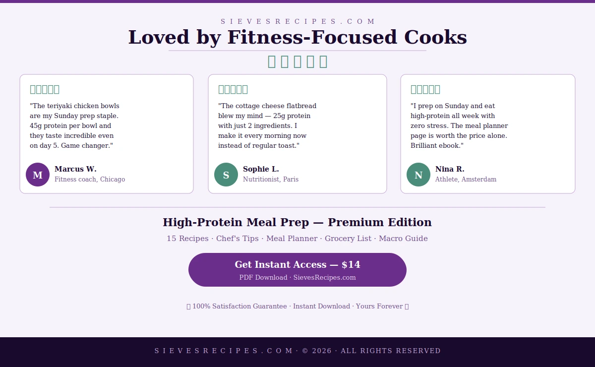high protein meal prep cookbook reviews — sievesrecipes digital ebook