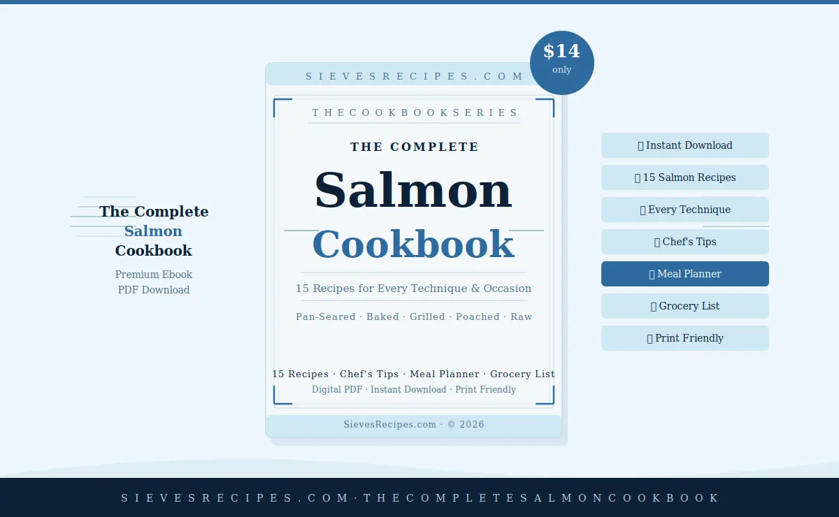 salmon cookbook ebook pdf — 15 recipes instant download