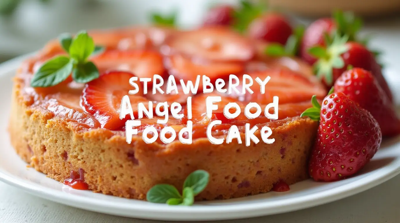 strawberry angel food cake