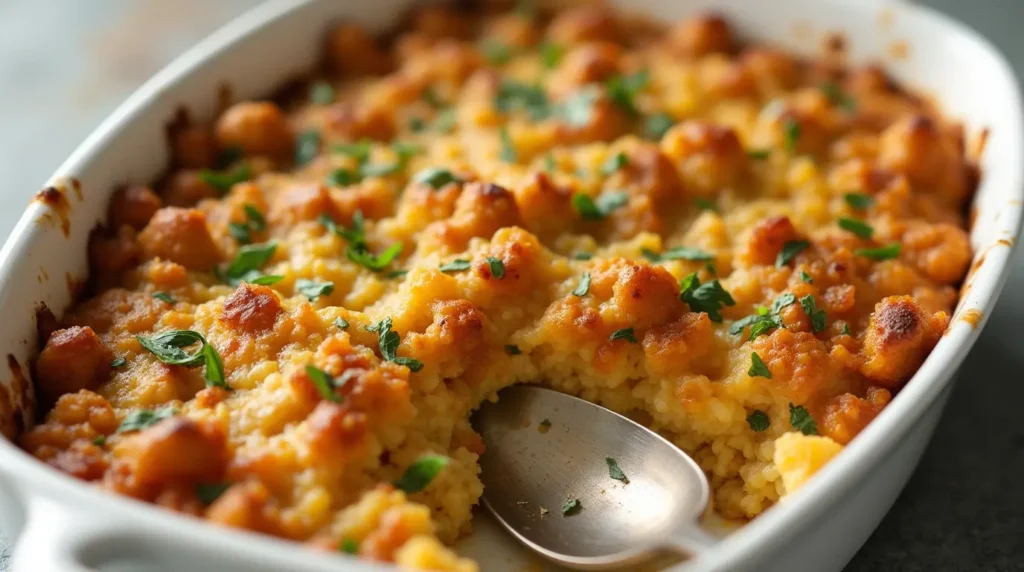 chicken stuffing casserole