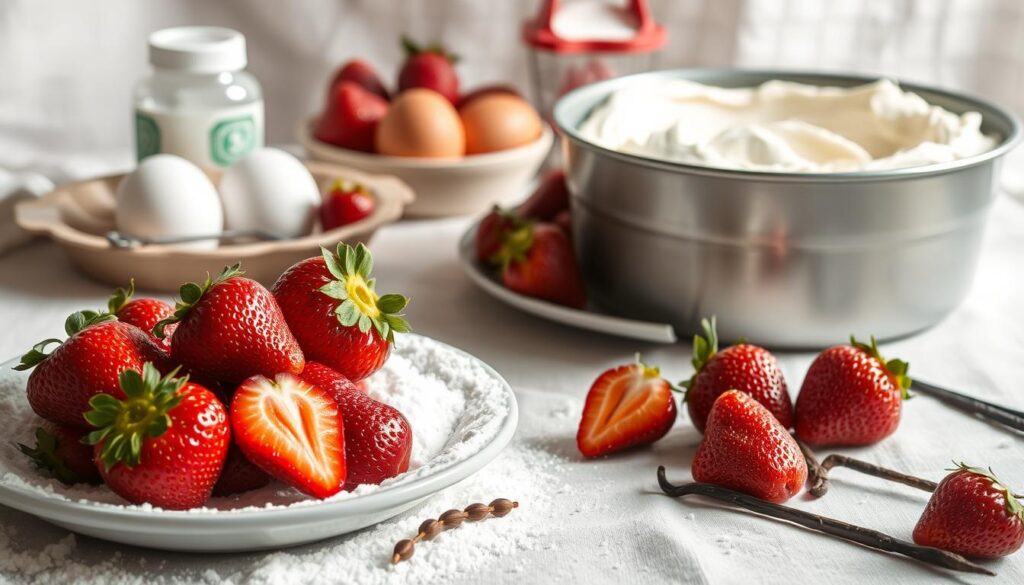 Strawberry Angel Food Cake Dessert