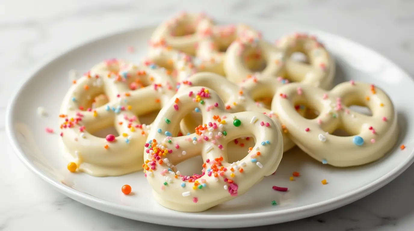 White Chocolate Covered Pretzels