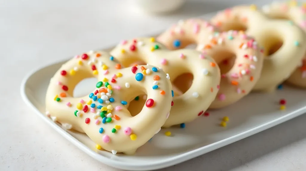 White Chocolate Covered Pretzels